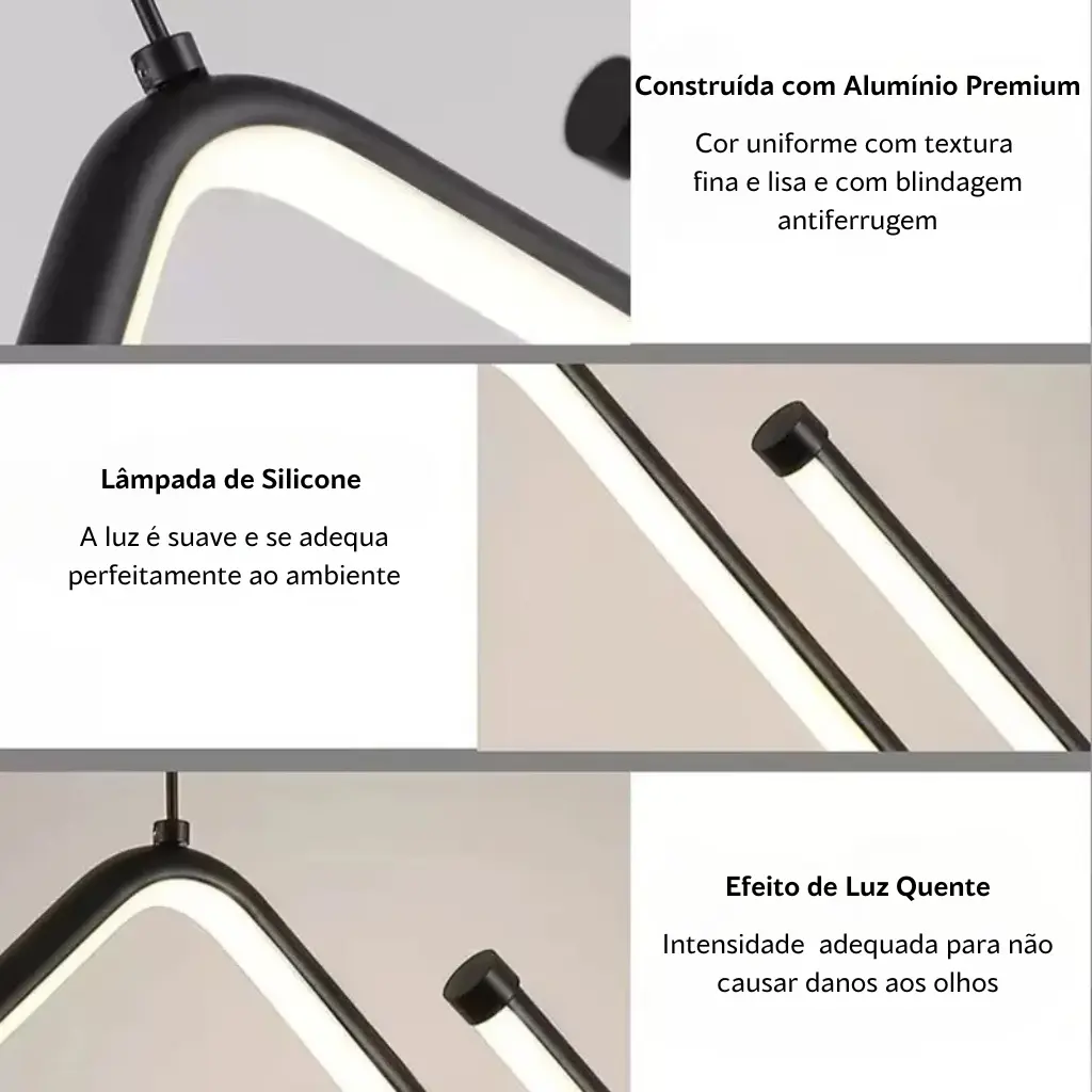 Luminária de Teto Minimalista em Led 32w